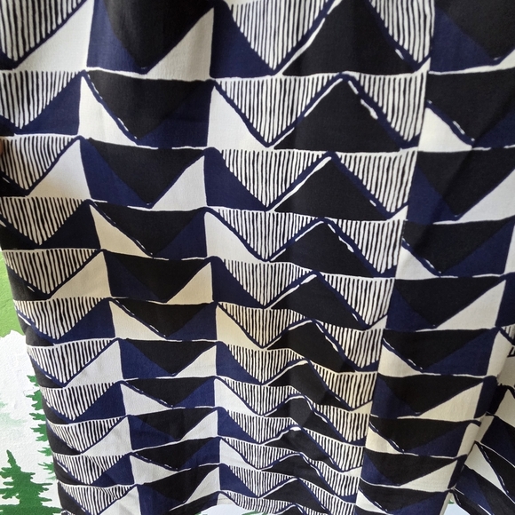 Madewell Lydia Black/Blue Triangle Trio Silk Cami Strap Dress - Picture 5 of 10